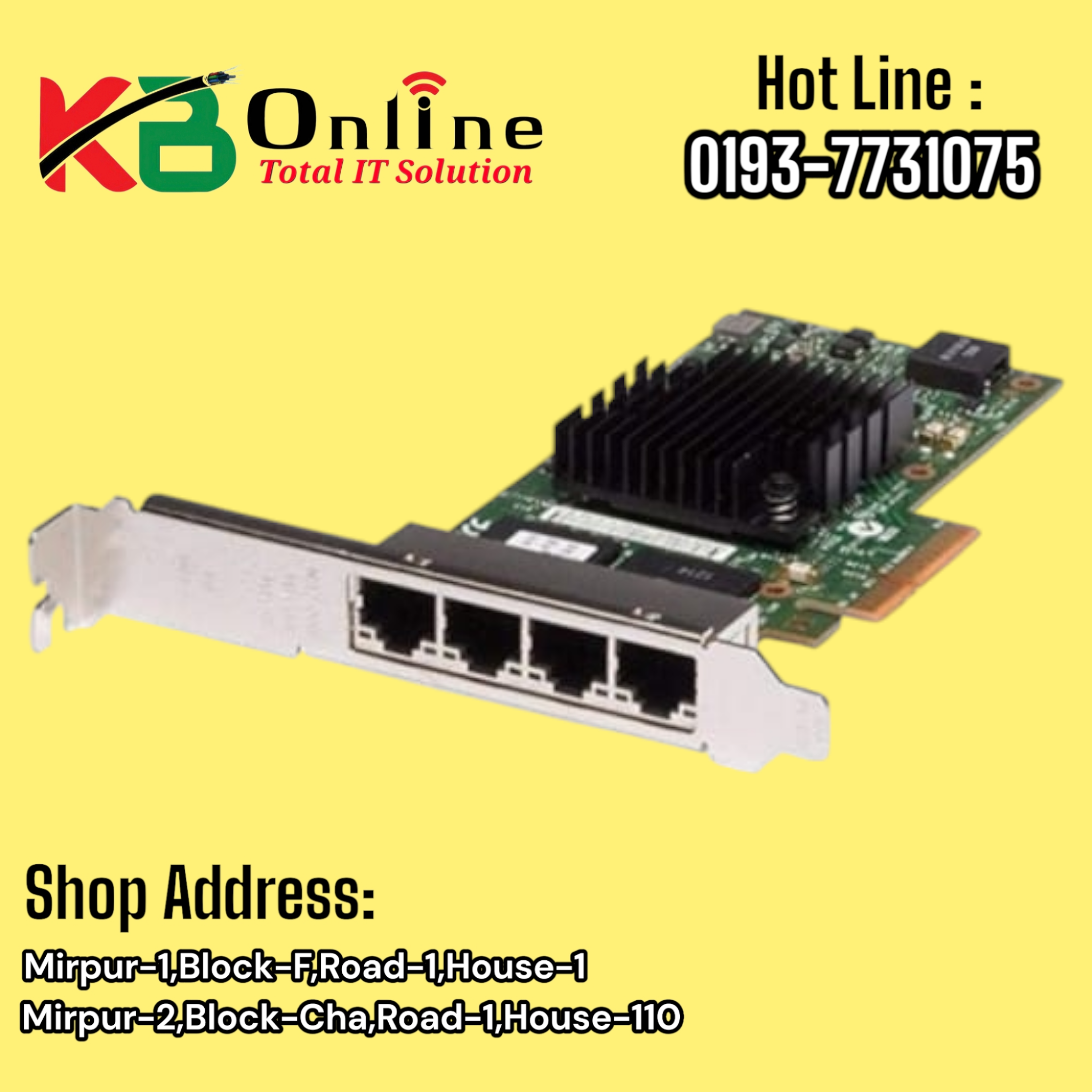 4 Port Ether 1G Lan Card